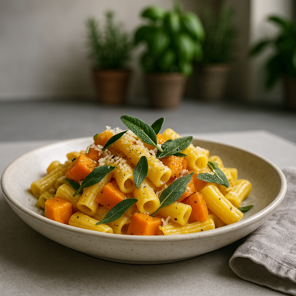 Hokkaido-Kürbis-Pasta mit Salbei-Butter