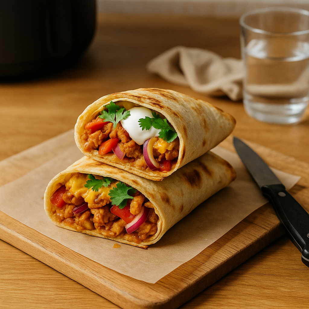 Mexikanischer Taco-Wrap aus dem Airfryer