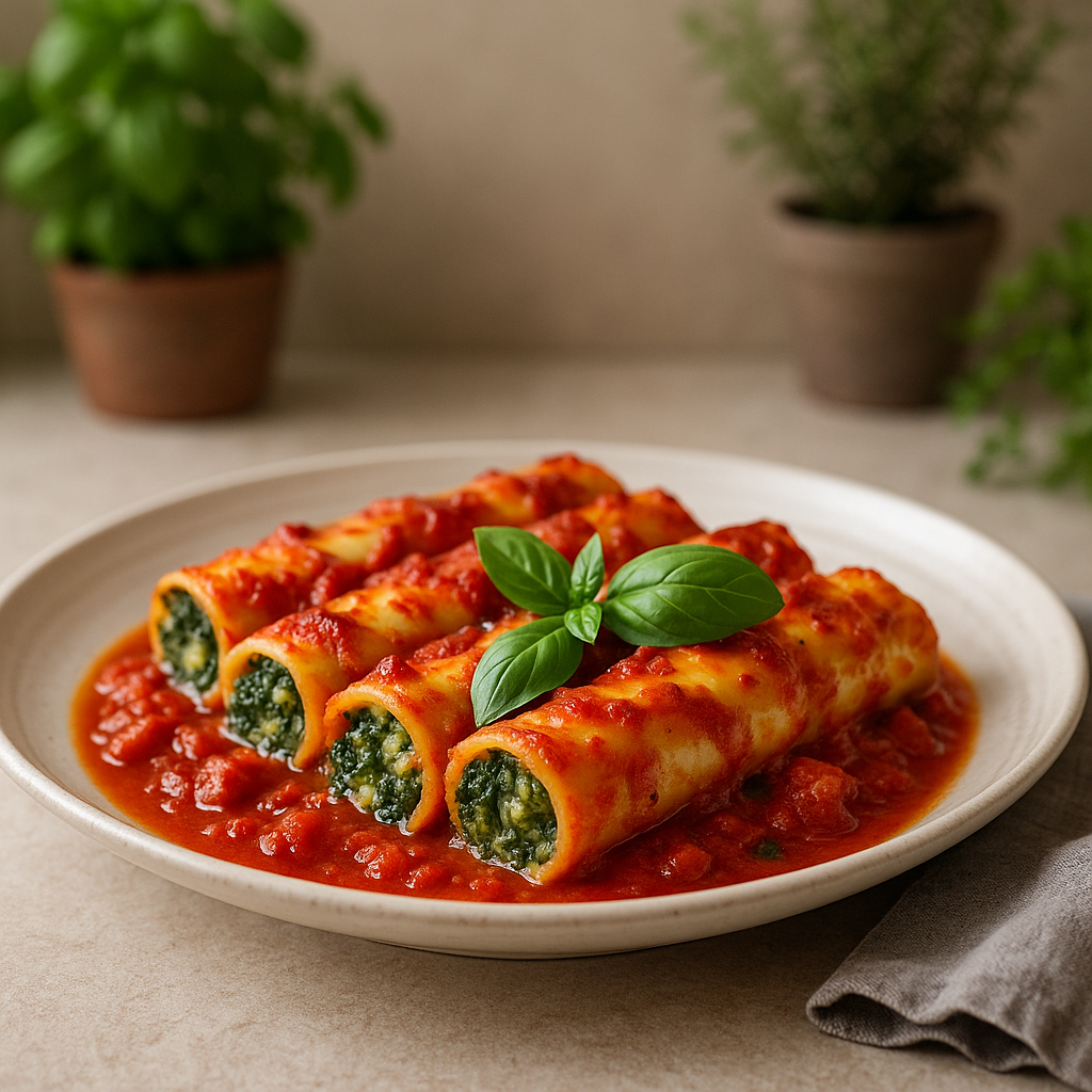 Spinat-Ricotta-Cannelloni