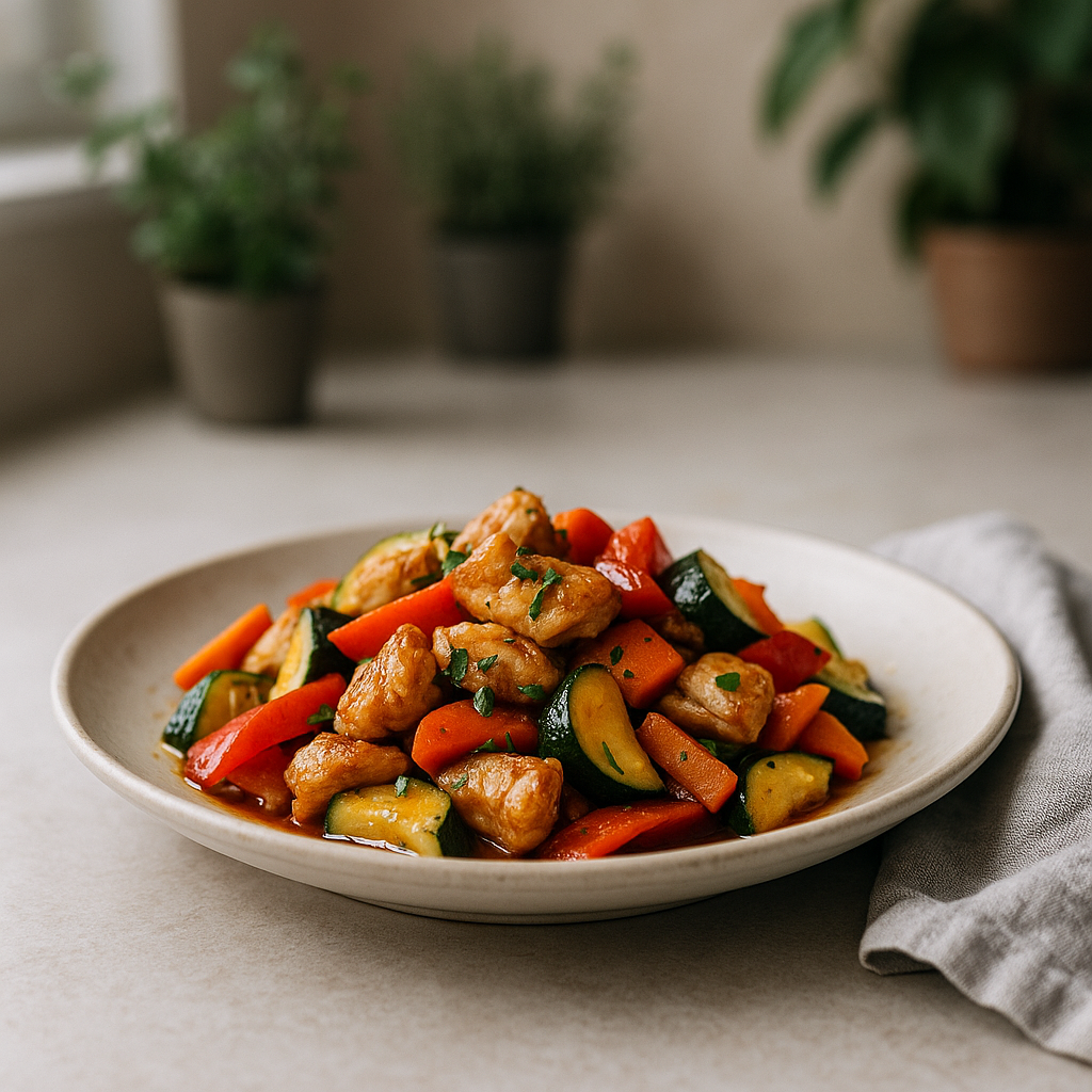 Hähnchen-Gemüse-Pfanne