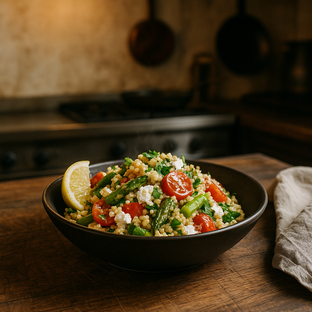 Zitroniger Spargel-Bulgur-Salat