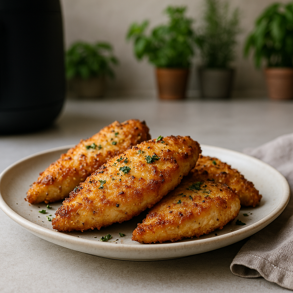 Crispy Parmesan-Hühnerfilets aus dem Airfryer